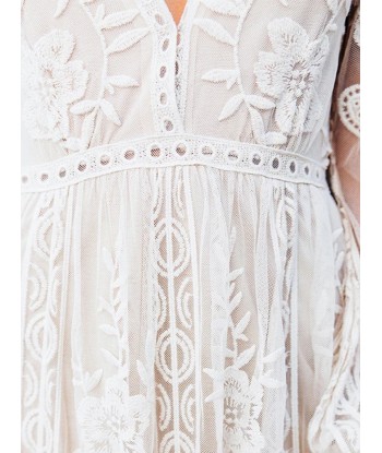 Robe Blanche Bohème Femme de la marque