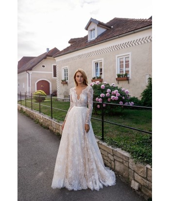 Robe De Mariée Bohème Chic Manche Longue d'Europe débarque