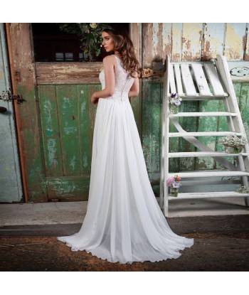 Robe boheme blanche mariage À commander