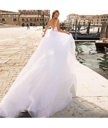 Robe de mariée bohème blanc À commander