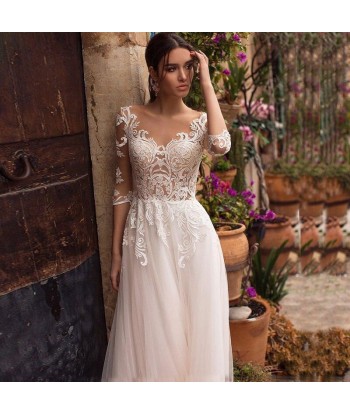 Robe blanche bohème mariage pour bénéficier 