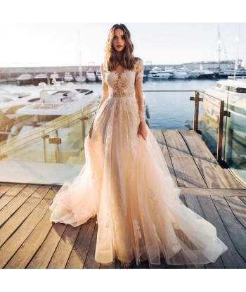 Robe de mariée bohème dentelle chic Profitez des Offres !