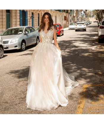 Robe de mariée bohème chic dentelle Les magasins à Paris