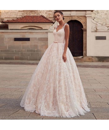 Robe de mariée fluide dentelle boheme En savoir plus