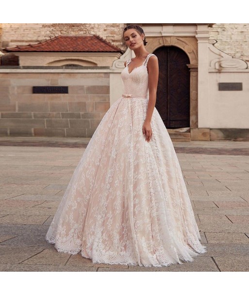 Robe de mariée fluide dentelle boheme En savoir plus