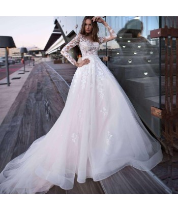 Robe mariée bohème manche longue plus qu'un jeu 