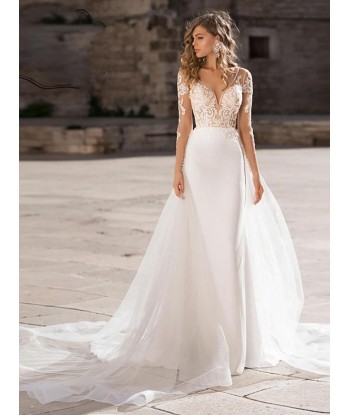 Robe Mariée Boheme Fleurie en linge