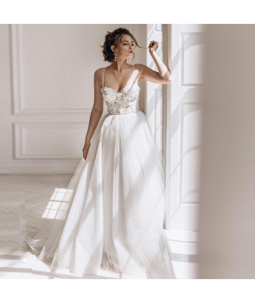 Robe boheme dentelle mariage Véritable concentré