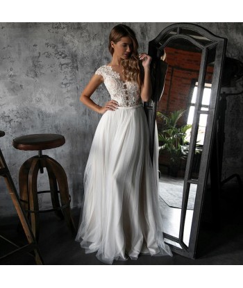 Robe bohème dentelle crochet mariage suggérées chez