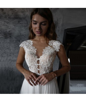 Robe bohème dentelle crochet mariage suggérées chez