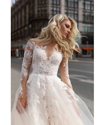 Robe blanche dentelle boheme mariage sur le site 