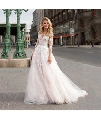 Robe blanche dentelle boheme mariage sur le site 