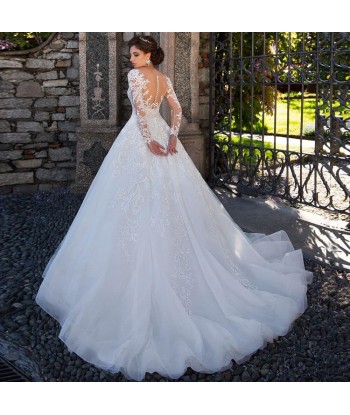 Robe de mariée chic et bohème en dentelle les ctes