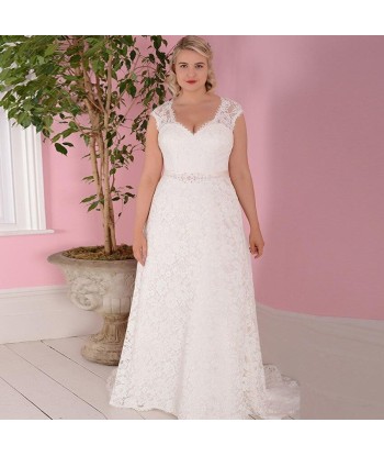 Robe de mariée bohème grande taille la livraison gratuite