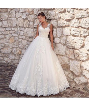 Robe de mariée mousseline blanche style boheme En savoir plus