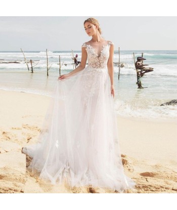 Robe de mariée dentelle romantique bohème Le MVP de beaucoup