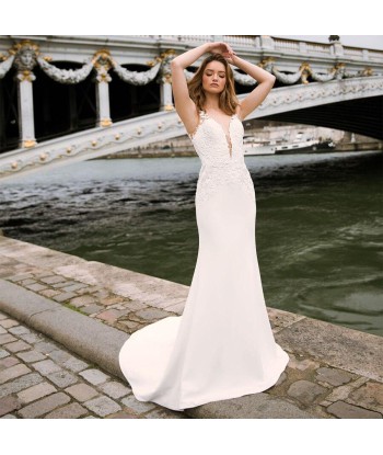 Robe pour mariage chic boheme rembourrage situé sous