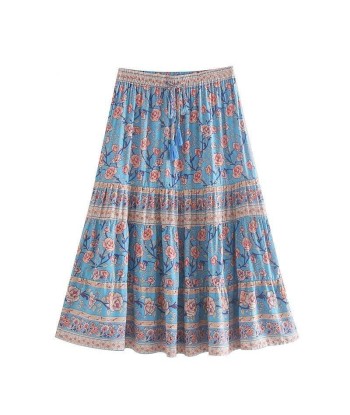 Jupe boho bleu s'inspire de l'anatomie humaine