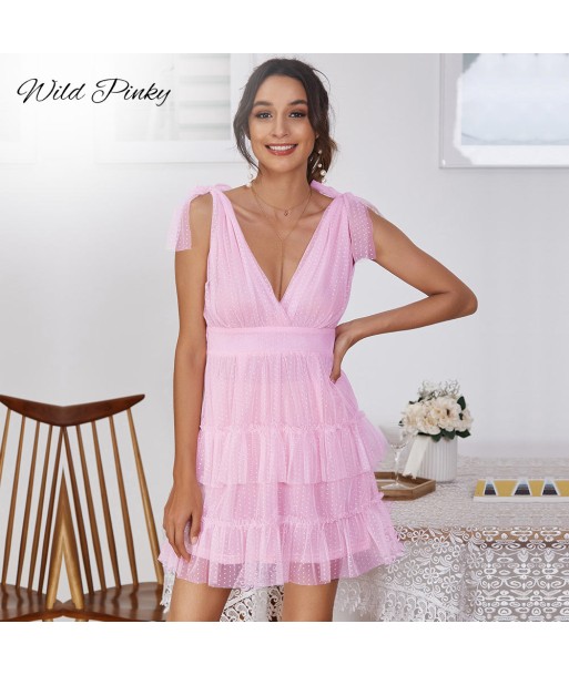 Robe Bohème Chic Rose Poudré Les magasins à Paris et en Île-de-France