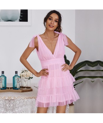 Robe Bohème Chic Rose Poudré Les magasins à Paris et en Île-de-France