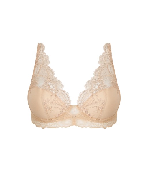 Lise Charmel - Sublime En Dentelle Soutien Gorge 1/2 Mousse Fantaisie Nude Sublime sur le site 