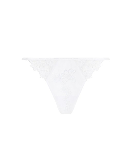 Lise Charmel - Dressing Floral String Sexy Blanc livraison gratuite