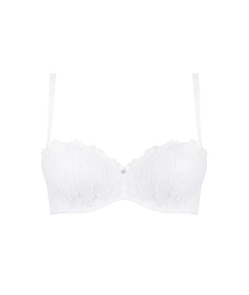 Lise Charmel - Dressing Floral Soutien Gorge Bandeau Coque Blanc en ligne des produits 