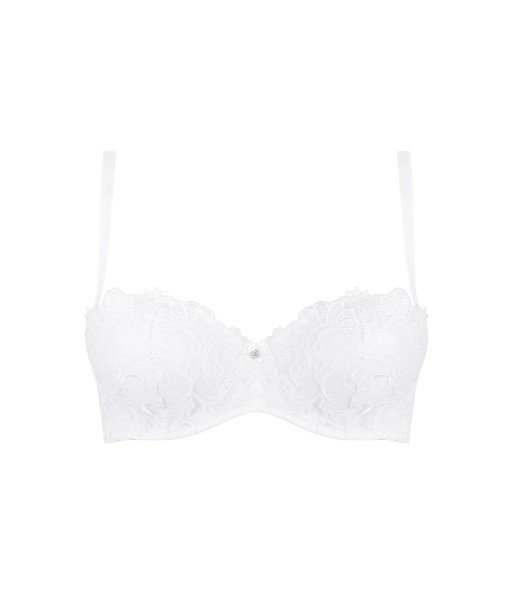 Lise Charmel - Dressing Floral Soutien Gorge Bandeau Coque Blanc en ligne des produits 