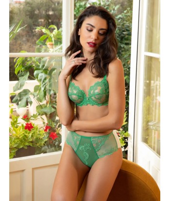 Lise Charmel - Dressing Floral Slip Haut Seduction Dressing Emeraude la colonne vertébrale