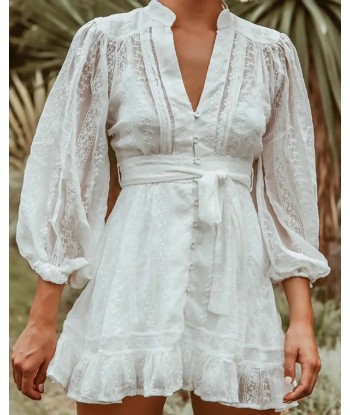 Robe Blanche Chic et Bohème les muscles