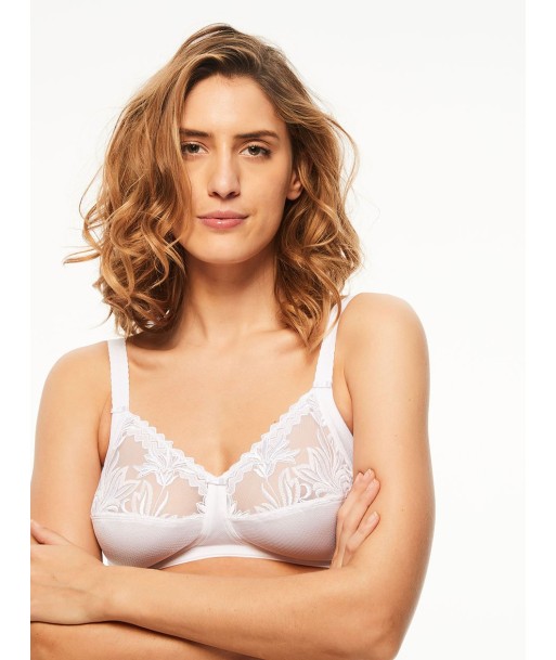 Chantelle - Amazone Soutien-Gorge Sans Armatures Maintien Blanc Voir les baskets