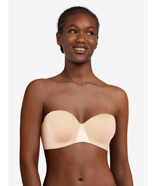 Chantelle - Essentiall  Soutien-Gorge Bandeau Coque Beige Doré Fin de série