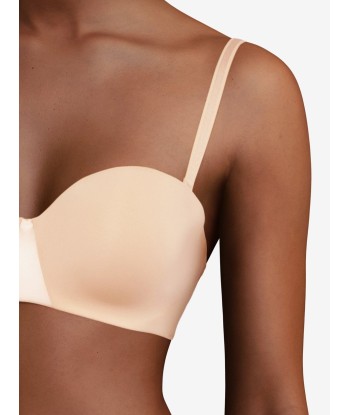 Chantelle - Essentiall  Soutien-Gorge Bandeau Coque Beige Doré Fin de série