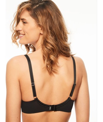 Chantelle - Rive Gauche Soutien-Gorge Demi-Bonnet T-Shirt Noir à prix réduit toute l'année