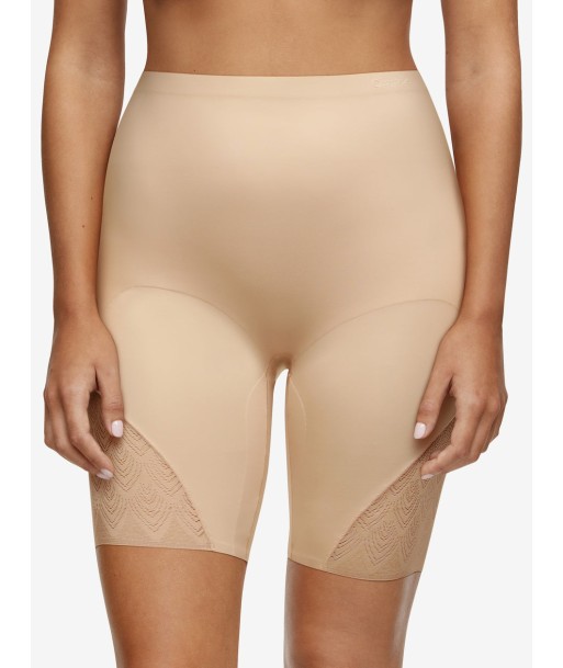 Chantelle - Sexy Shape Shorty Taille Haute Mi-Cuisse Beige Doré des créatures d'habitude