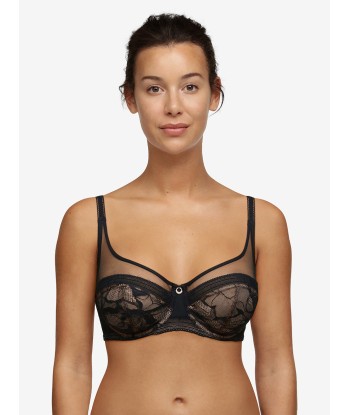 Chantelle - True Lace Soutien-Gorge Couvrant Avec Armatures Noir JUSQU'A -70%! 