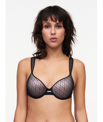 Chantelle - Smooth Lines Soutien-Gorge Mémoire De Forme Couvrant Noir / Beige l'achat 