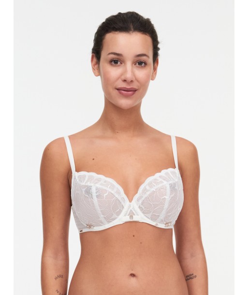 Chantelle - Fleurs Soutien-Gorge Armatures Enveloppant Ivoire / Or à prix réduit toute l'année