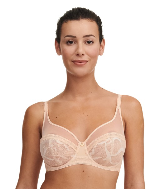 Chantelle - True Lace Soutien-Gorge À Armatures Très Couvrant Beige Doré du meilleur 