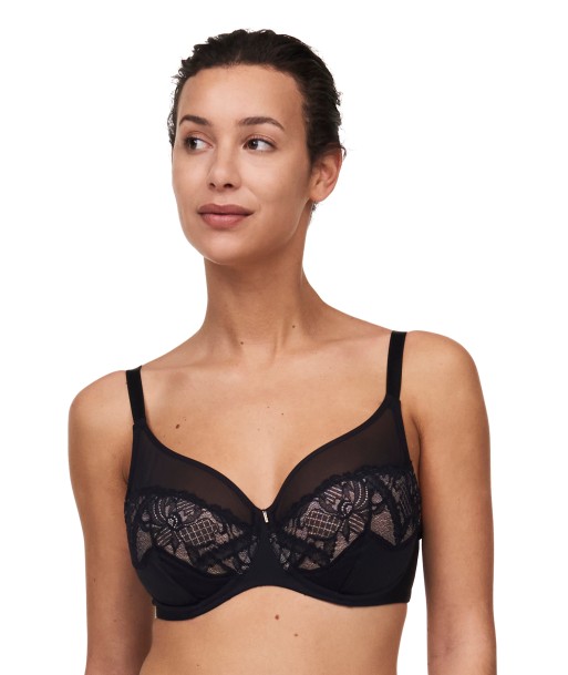 Chantelle - Orangerie Dream Soutien-Gorge À Armatures Très Enveloppant Noir Faites des économies