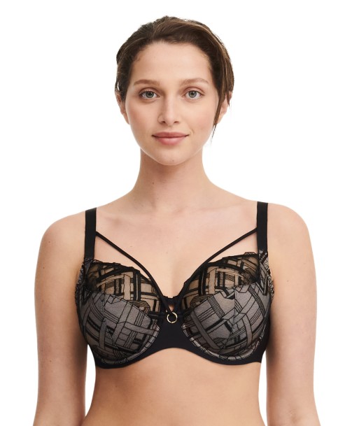 Chantelle - Support Graphique Soutien-Gorge Très Couvrant Avec Armatures Noir de France