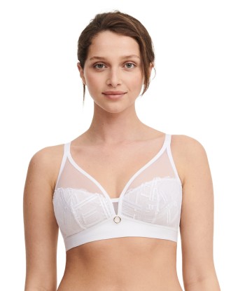 Chantelle - Support Graphique Soutien-Gorge De Soutien Sans Armature Blanc Les magasins à Paris et en Île-de-France