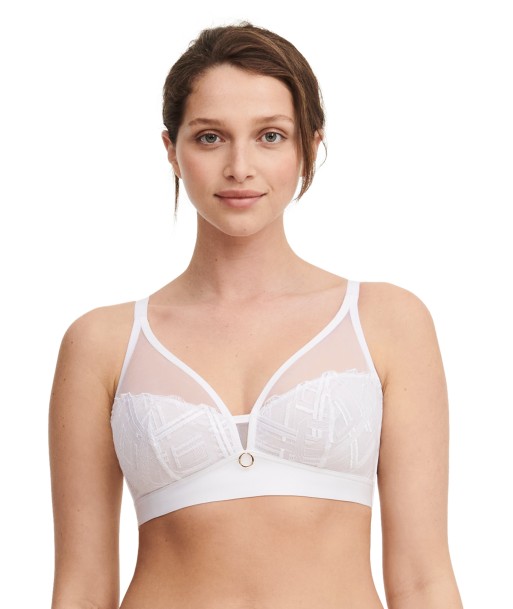 Chantelle - Support Graphique Soutien-Gorge De Soutien Sans Armature Blanc Les magasins à Paris et en Île-de-France