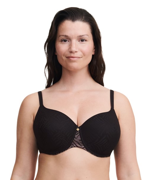 Chantelle - Graphique Allure Soutien-Gorge Spacer Couvrant Noir destockage