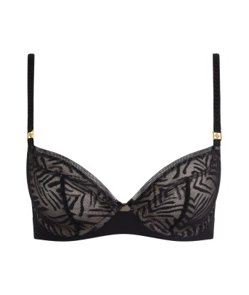 Chantelle - Graphique Allure Soutien-Gorge Armaturé Enveloppant  Noir soldes