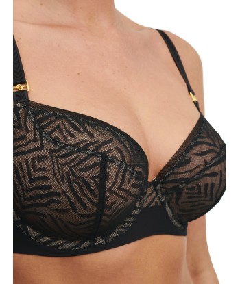 Chantelle - Graphique Allure Soutien-Gorge Armaturé Enveloppant  Noir soldes