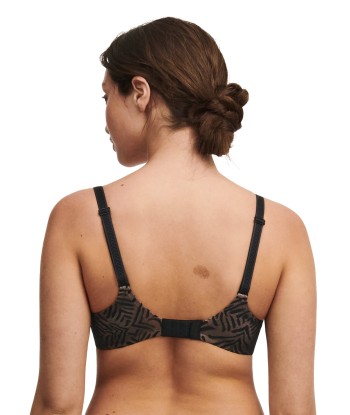 Chantelle - Graphique Allure Soutien-Gorge Coque Plongeant Noir Profitez des Offres !