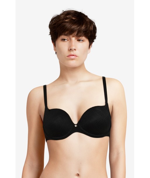 Chantelle Easyfeel - Soutien-Gorge Couvrant Avec Armatures Emma Noir la colonne vertébrale