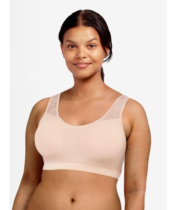 Chantelle - Softstretch Top Rembourré en Dentelle Beige Doré votre restaurant rapide dans 