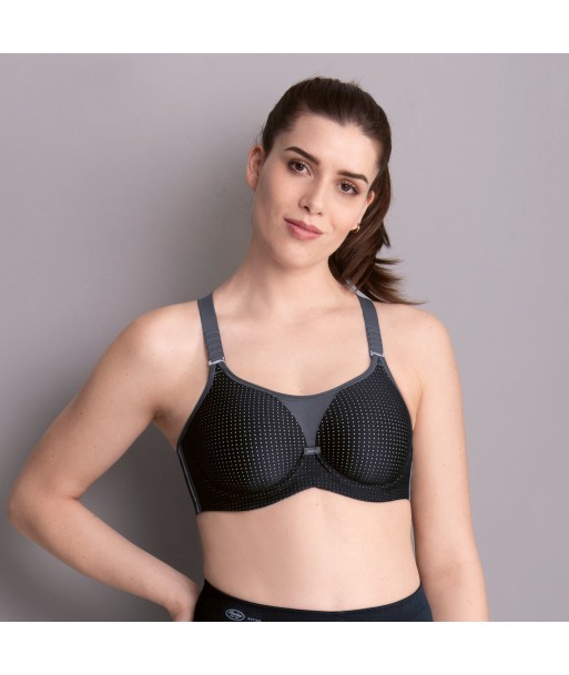 Anita Active - Performance Wirex Soutien-Gorge De Sport Avec Armature Noir/Anthracite Par le système avancé 